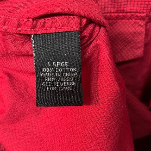 Black Brand Red Checkered Slim Fit Shirt Large - Picture 4 of 5